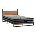Artiss  Metal Bed Frame Single Size Beds Platform with Mattress-0