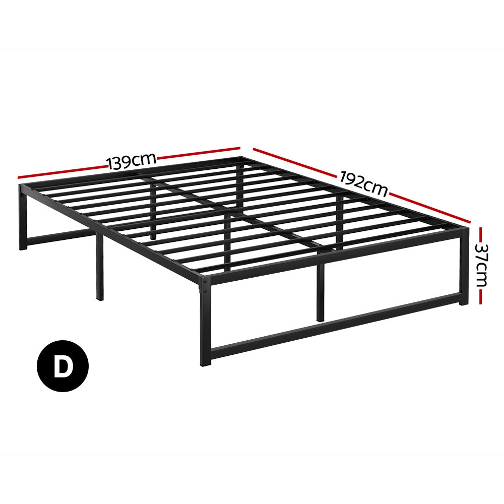 Artiss Bed Frame Double Size Metal Bed Frame TINO-1