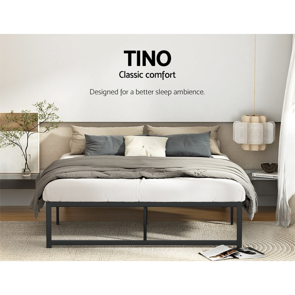 Artiss Bed Frame Double Size Metal Bed Frame TINO-3
