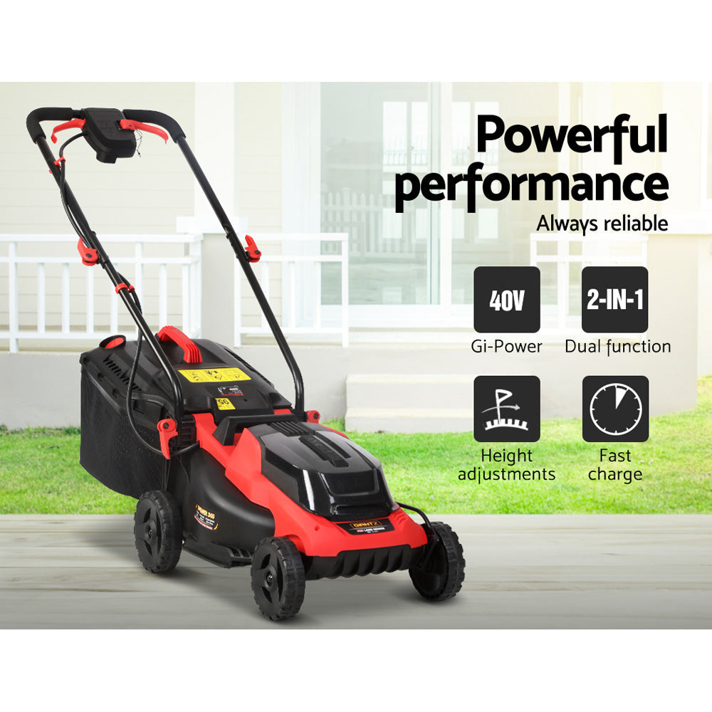 NNEDSZ Garden Lawn Mower Cordless Lawnmower Electric Lithium Battery 40V