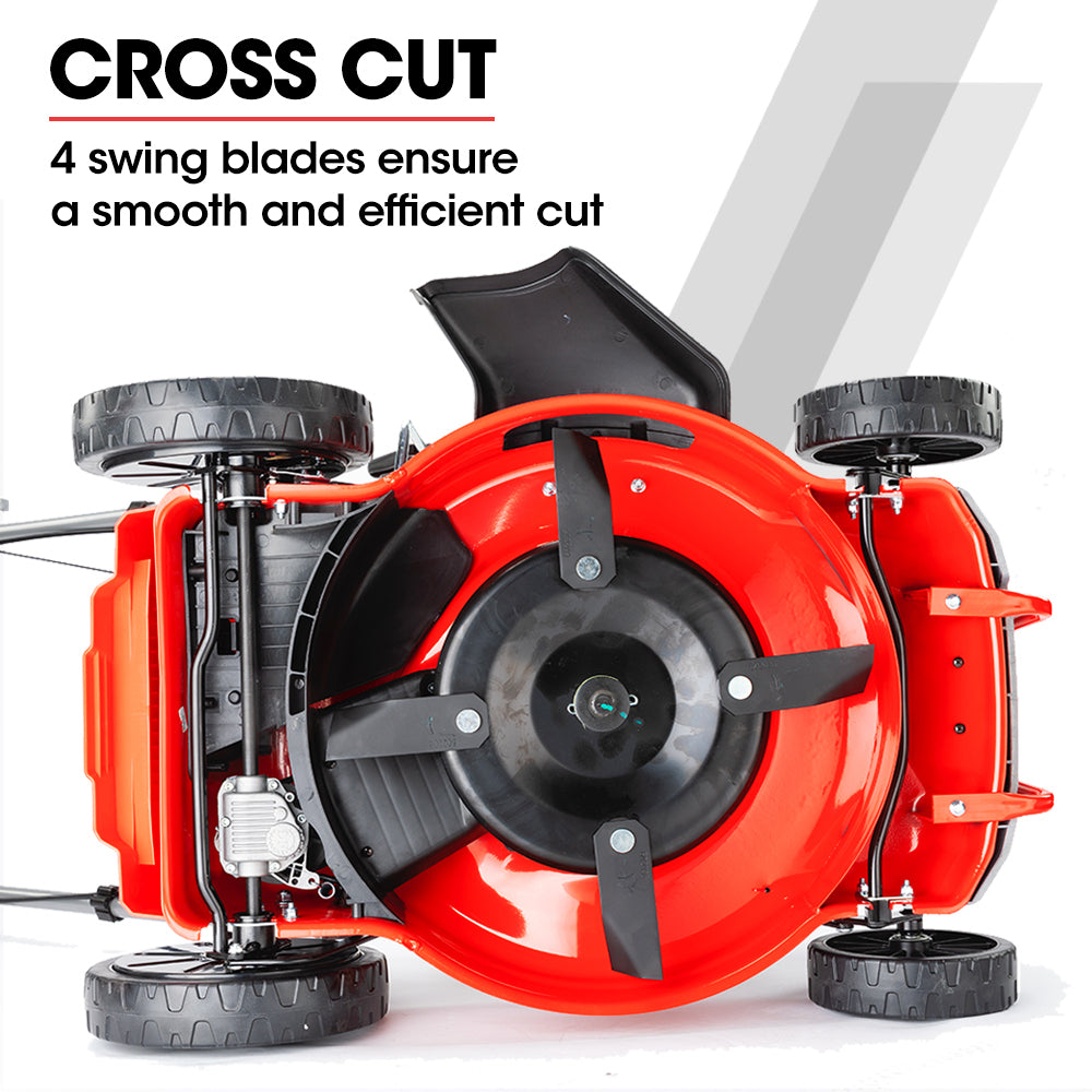 NNEMB Petrol Lawn Mower 220cc 18 4 Stroke Self Propelled-780SX-2
