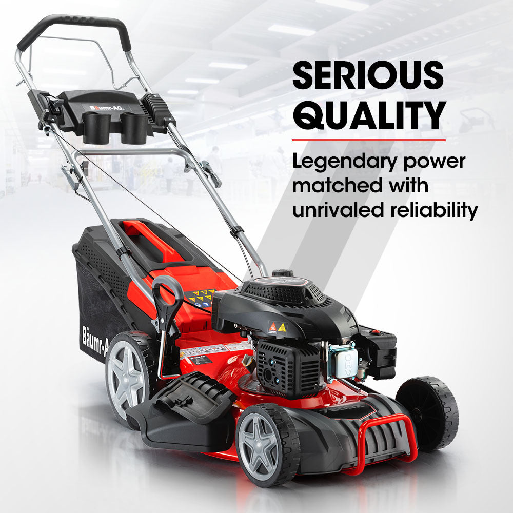 NNEMB Petrol Lawn Mower 220cc 18 4 Stroke Self Propelled-780SX-1