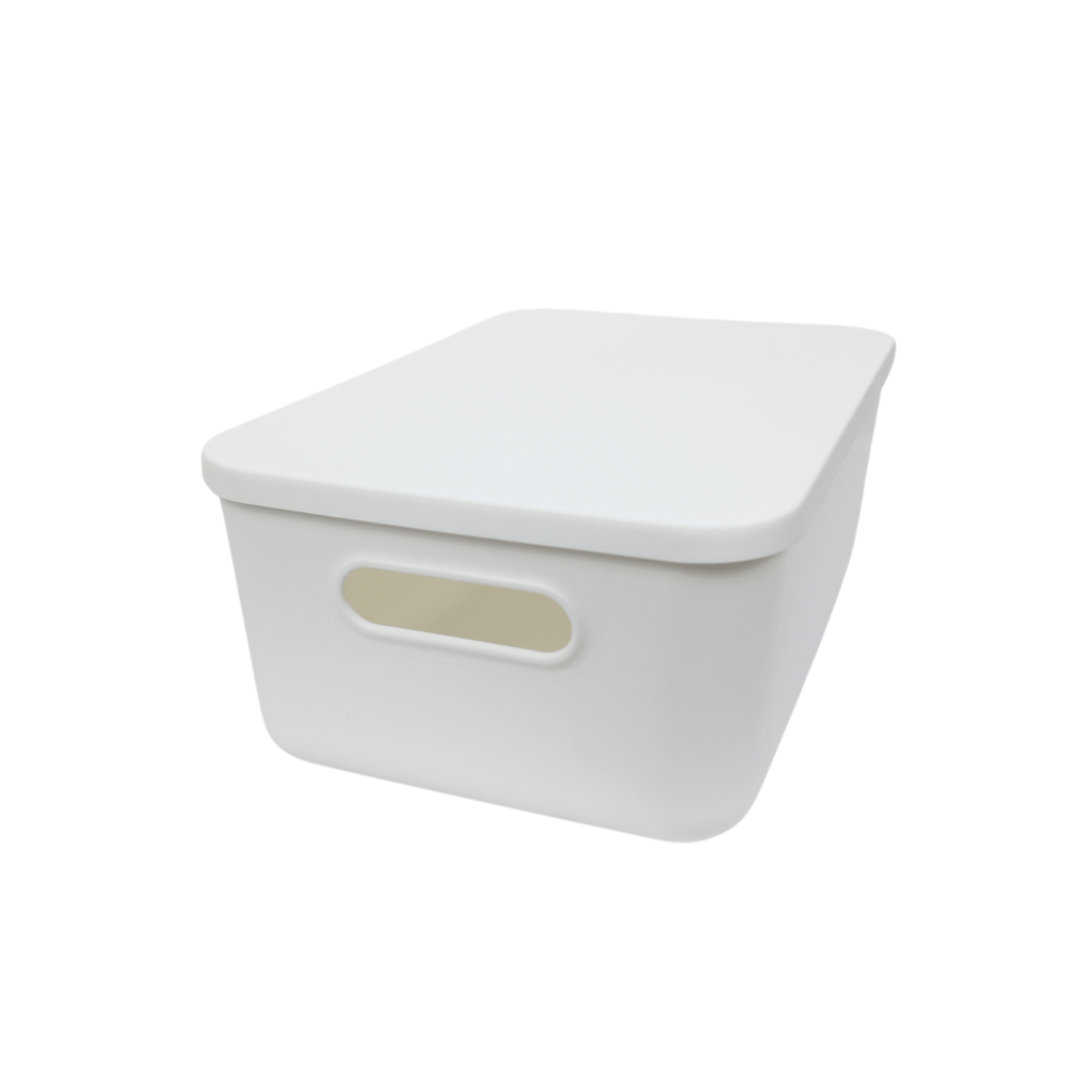 12-Pack White Storage Tubs with Lids