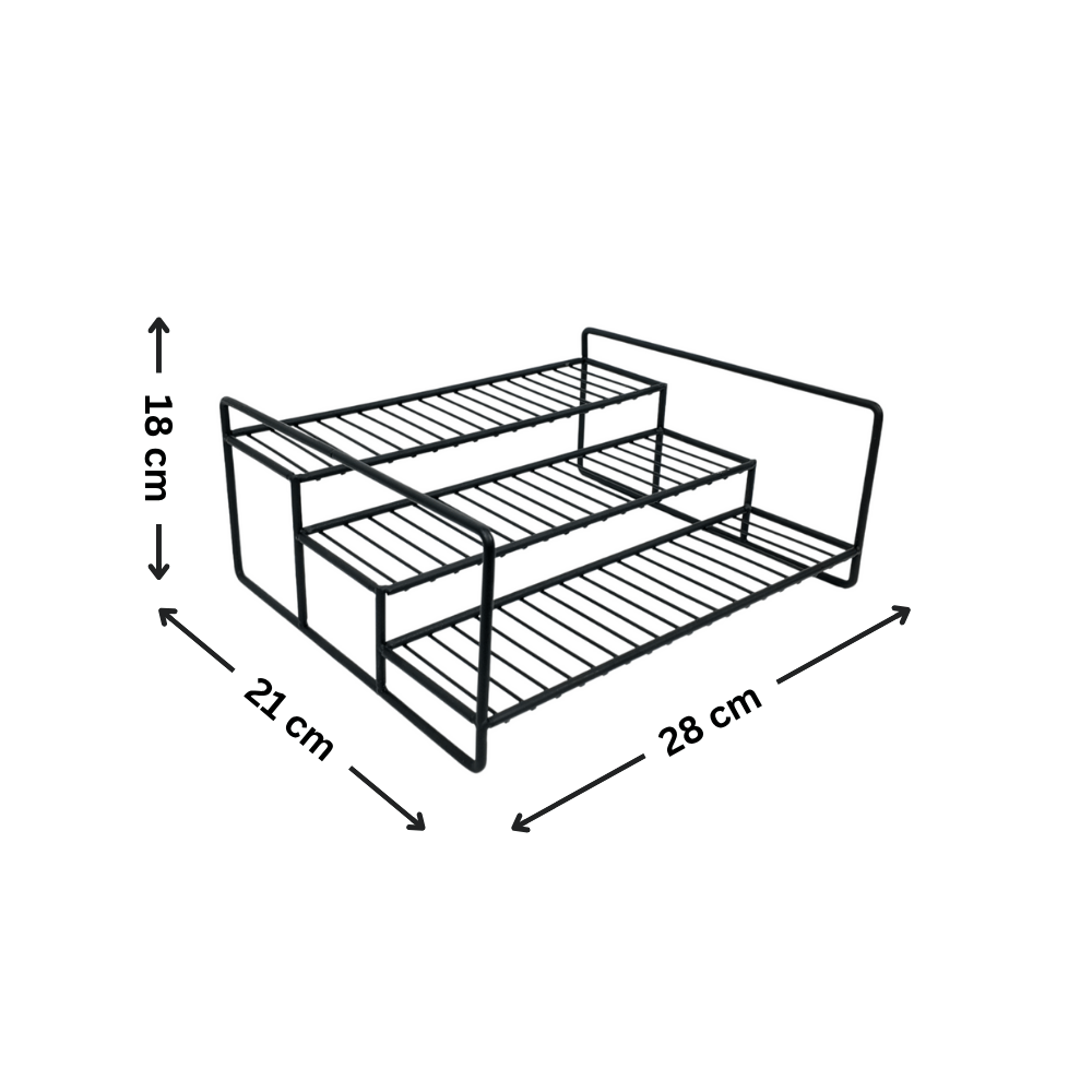 Metal Spice Rack – Black-3