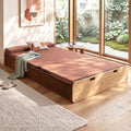 Artiss Folding Kraft Paper Bed Frame with Mattress and Pillow 300kg Capacity 200x120cm-0