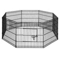 NNEDSZ 24 8 Panel Pet Dog Playpen Puppy Exercise Cage Enclosure Play Pen Fence-0