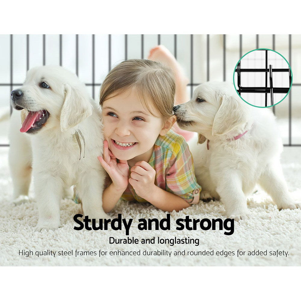 NNEDSZ 2X30 8 Panel Pet Dog Playpen Puppy Exercise Cage Enclosure Fence Play Pen-2