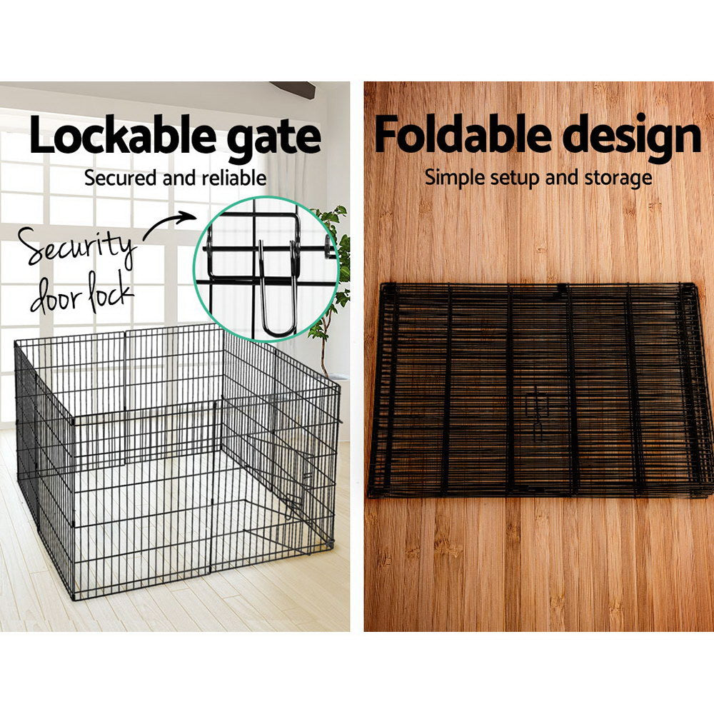 NNEDSZ 2X30 8 Panel Pet Dog Playpen Puppy Exercise Cage Enclosure Fence Play Pen-4