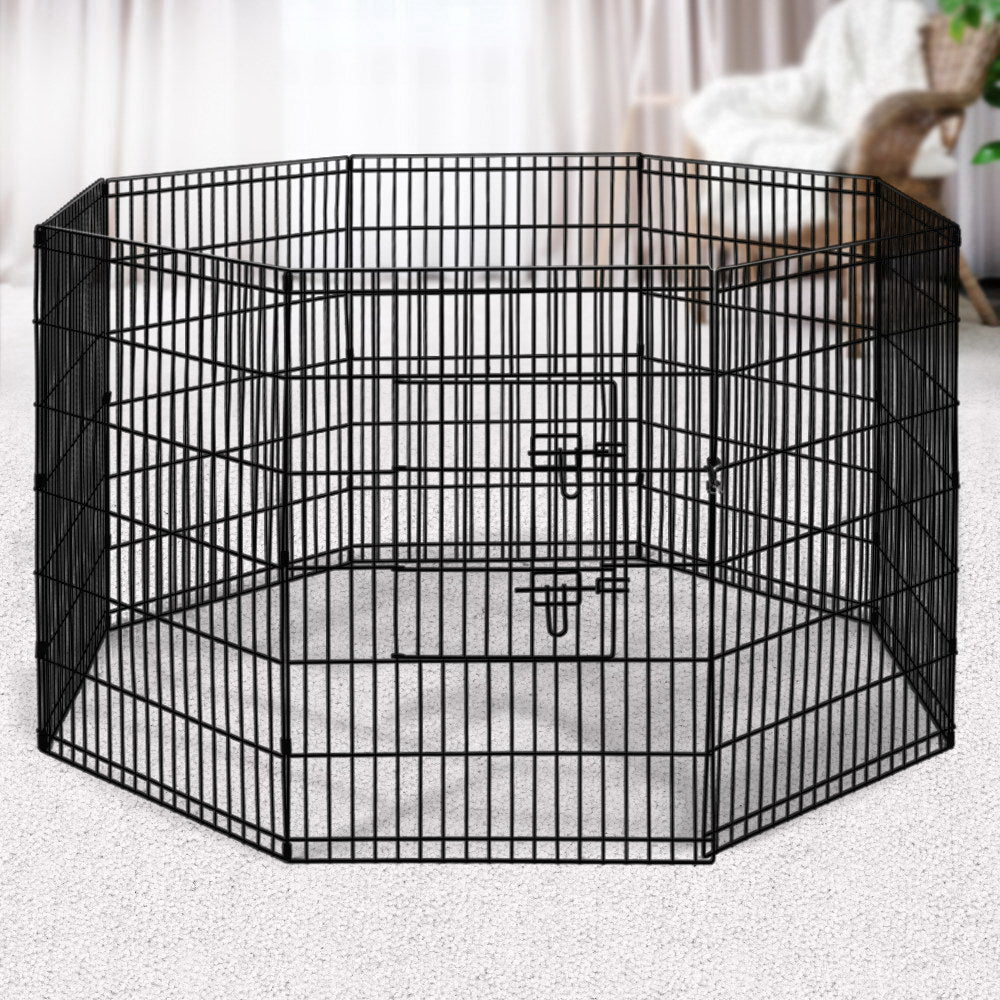 NNEDSZ 36 8 Panel Pet Dog Playpen Puppy Exercise Cage Enclosure Play Pen Fence-3