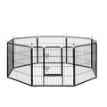 NNEDSZ 8 Panel Pet Dog Playpen Puppy Exercise Cage Enclosure Fence Play Pen 80x80cm-0