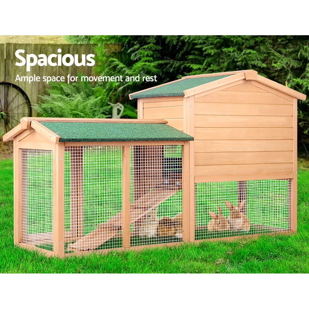 NNEDSZ 138cm Wide Wooden Pet Coop-4