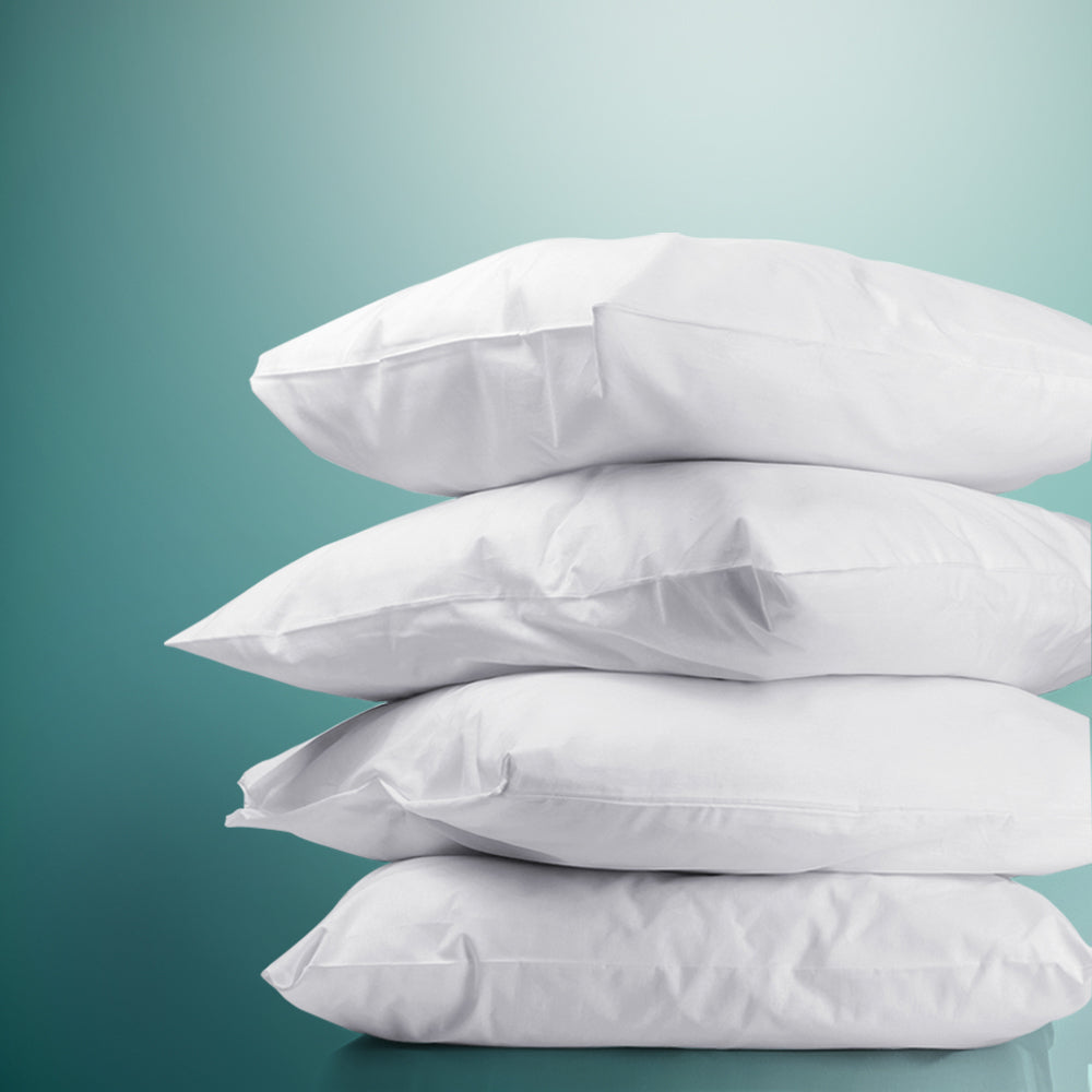Giselle Bedding 4 Pack Bed Pillow Family Hotel 48X73CM-0