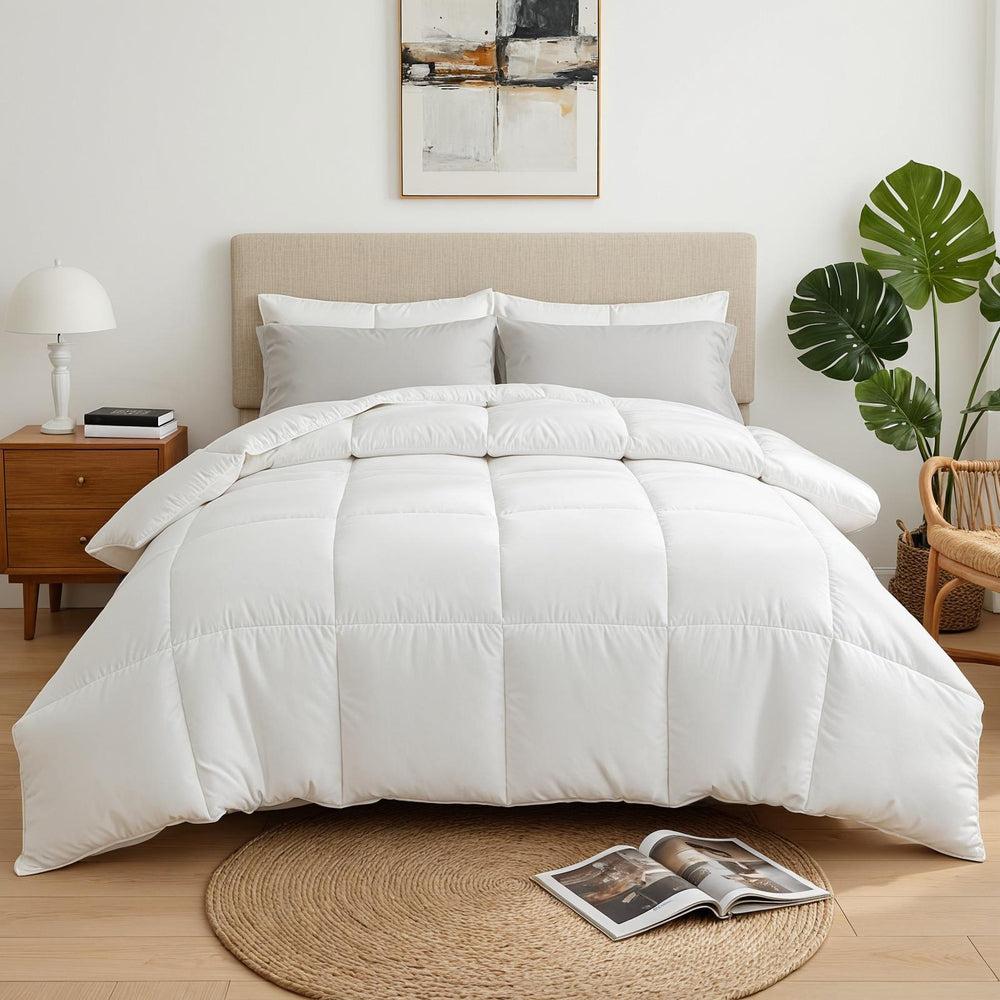 Giselle Bedding Double Size 400GSM Microfiber Quilt All Season Duvet Quilts Comforter Winter Summer-0