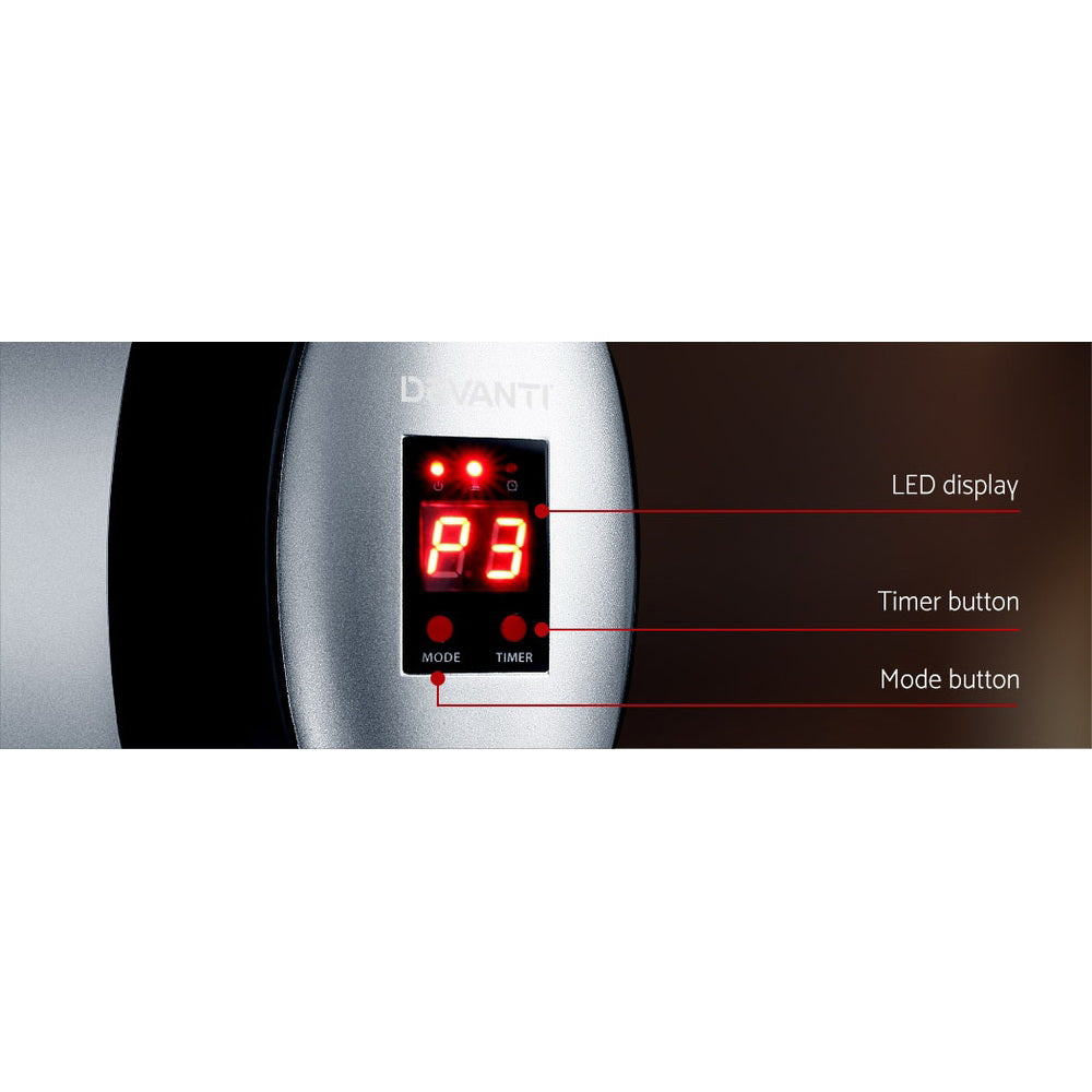NNEDSZ Electric Infrared Patio Heater Radiant Strip Indoor Outdoor Heaters Remote Control 1500W