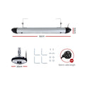NNEDSZ Electric Radiant Heater Patio Strip Heaters Infrared Indoor Outdoor Patio Remote Control 2000W