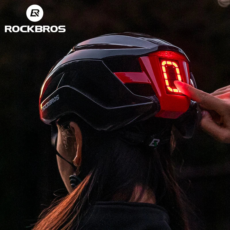 Rechargeable LED Cycling Helmet with Type-C Charging Grey-2