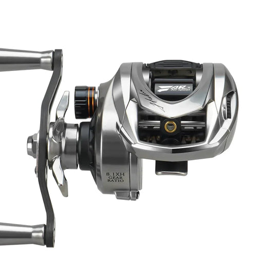 Baitcasting Fishing Reel Magnetic Braking Right Hand Silver-1