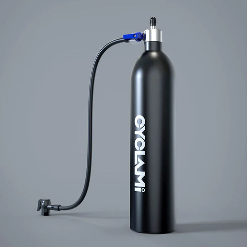 Aluminum Alloy 1.3L Tire Booster High-Pressure Air Tank with Valve Black-1