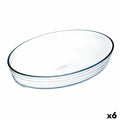 Oven Dish Ô Cuisine Ocuisine Vidrio Transparent Glass Oval 26,2 x 17,9 x 6,2 cm (6 Units)-0