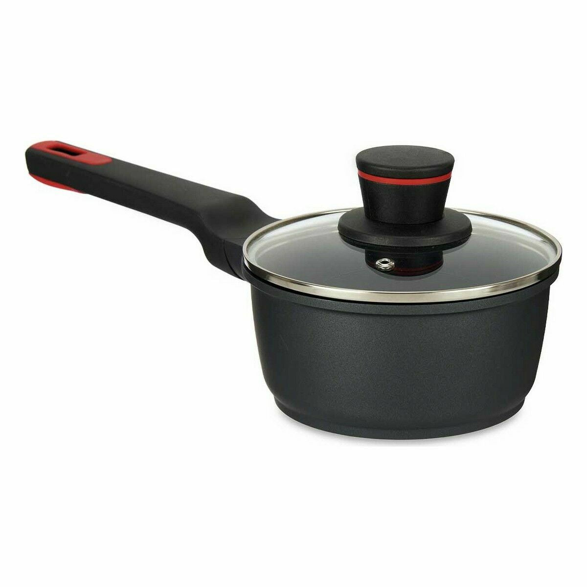 Saucepan with Lid Kinvara Black Metal Aluminium Bakelite Cast aluminium Ø 16 cm 17,1 x 14 x 35,2 cm (6 Units)-2