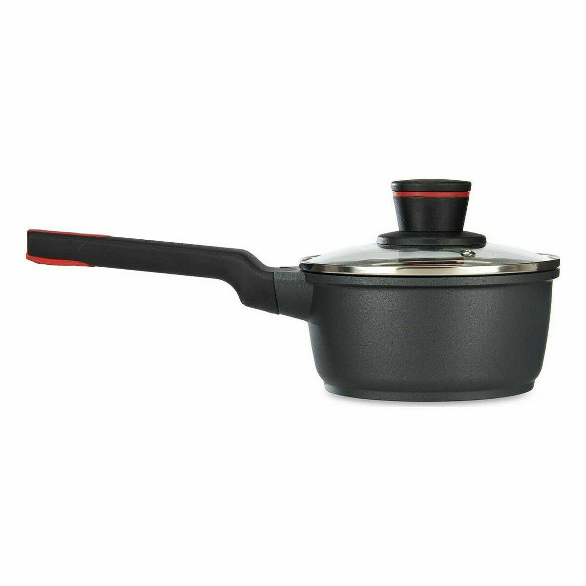 Saucepan with Lid Kinvara Black Metal Aluminium Bakelite Cast aluminium Ø 16 cm 17,1 x 14 x 35,2 cm (6 Units)-1