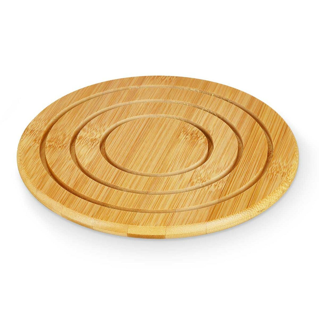 Table Mat Kinvara Natural Bamboo Circular 19 x 1 x 19 cm (24 Units)-3