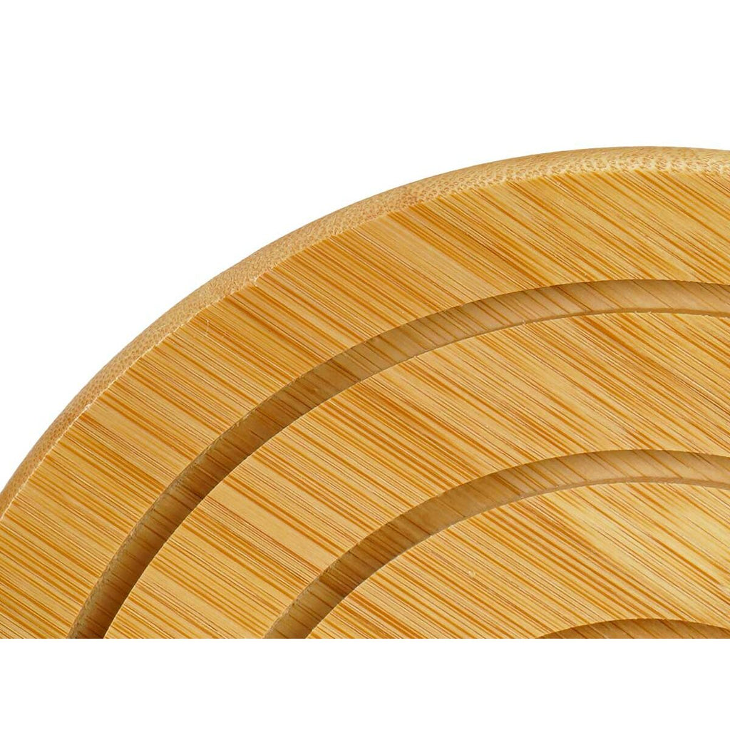 Table Mat Kinvara Natural Bamboo Circular 19 x 1 x 19 cm (24 Units)-1