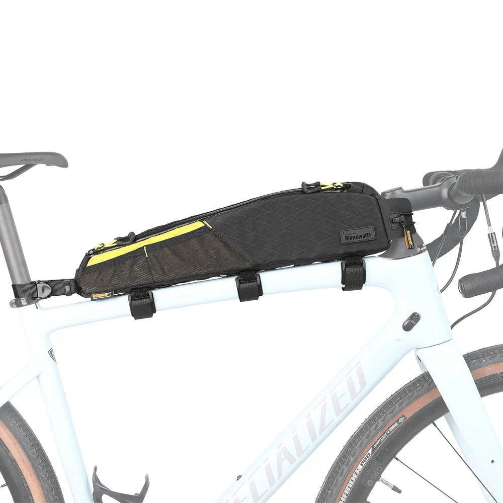 Waterproof 2.1L Top Tube Bike Bag Yellow-1