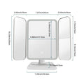 Trifold LED Makeup Mirror - Smart Complementary Beauty Lights