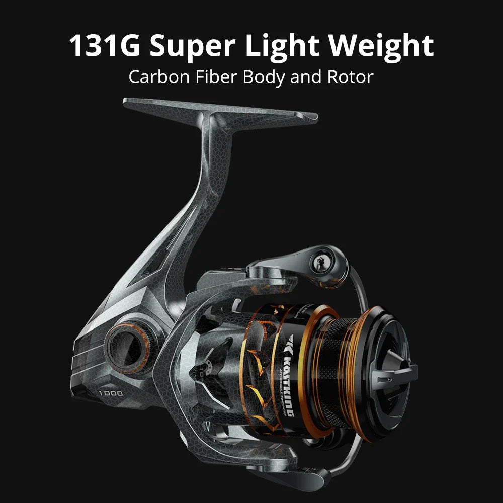 Spinning Fishing Reel 1000 Series Pre-Loading Reel Silver