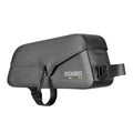 0.9L Magnetic Suction Bicycle Waterproof Nylon Pipe Tube Bag Black-0