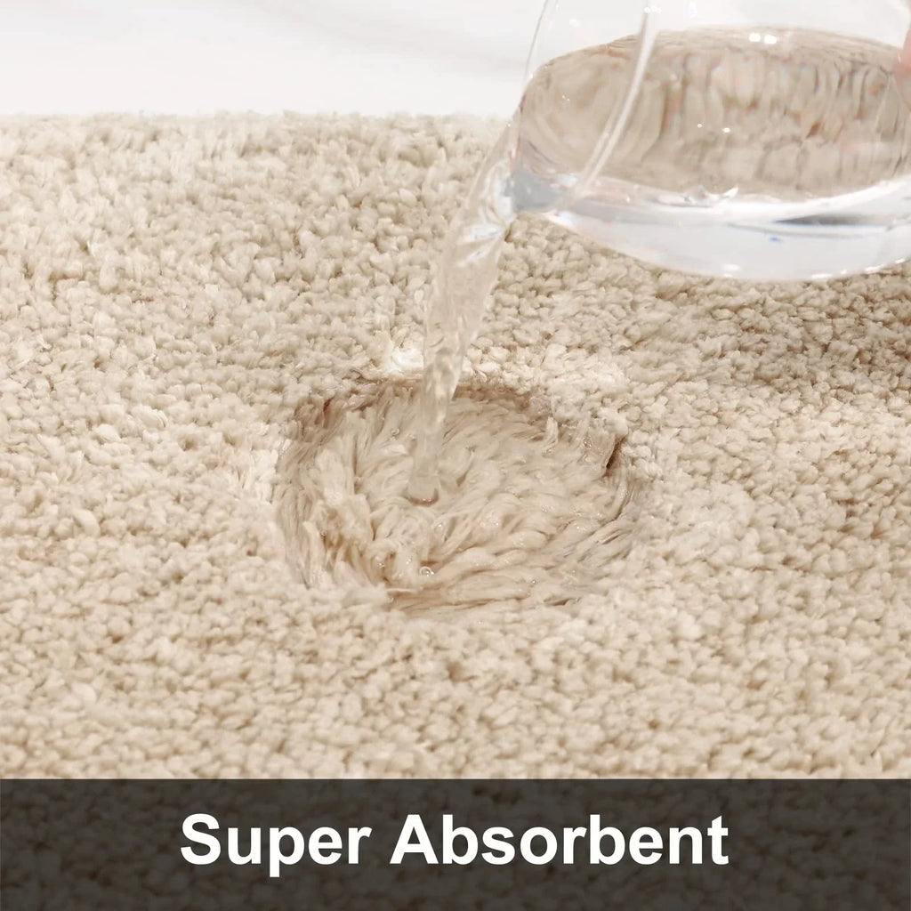 NNEOBA Luxuriously Soft, Absorbent, Non-Slip Rug for a Stylish Bathroom Retreat
