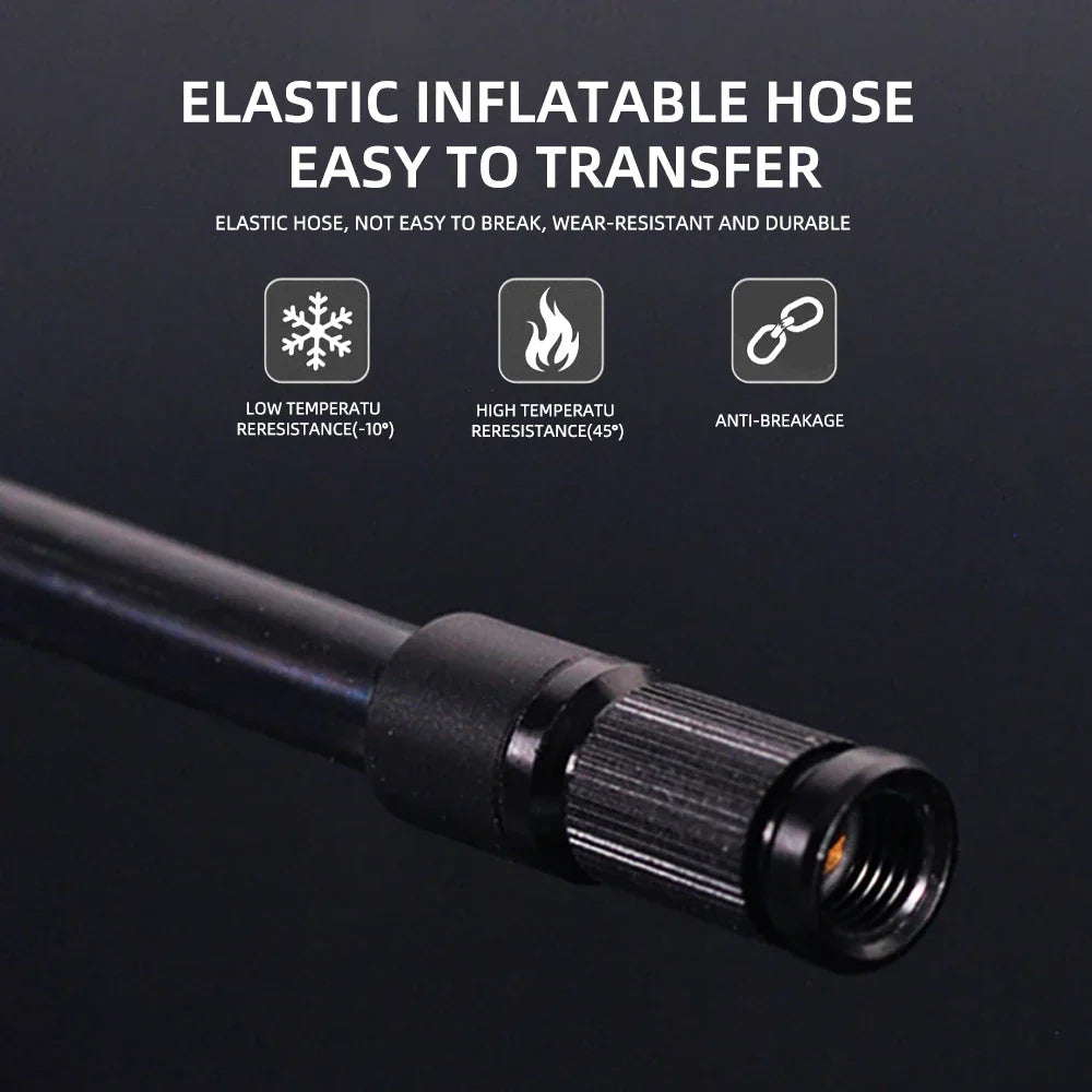 Mini Electric Bike Air Pump 120PSI Pocket-Sized with Digital Display Black-2