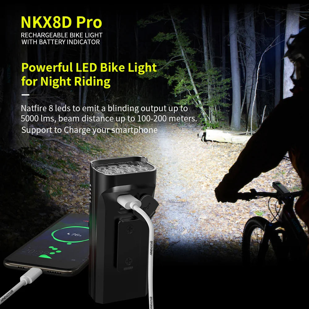 4800 Lumen USB Bike Light Set Black-3