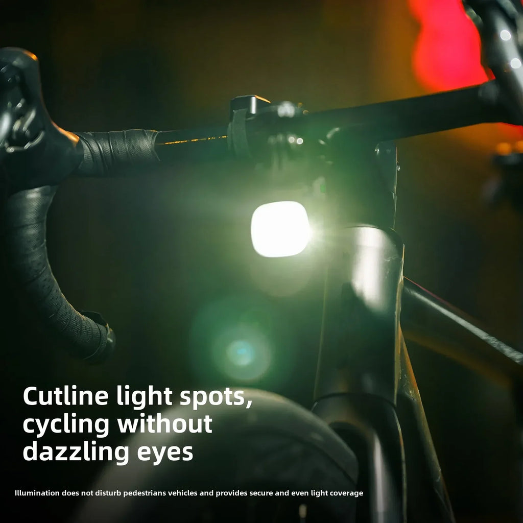 1000 Lumen USB Rechargeable Front Bike Light 5000mAh Set 2 Black-4