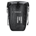 27L Waterproof Bike Pannier Bag with Roll-Top Closure Black-0