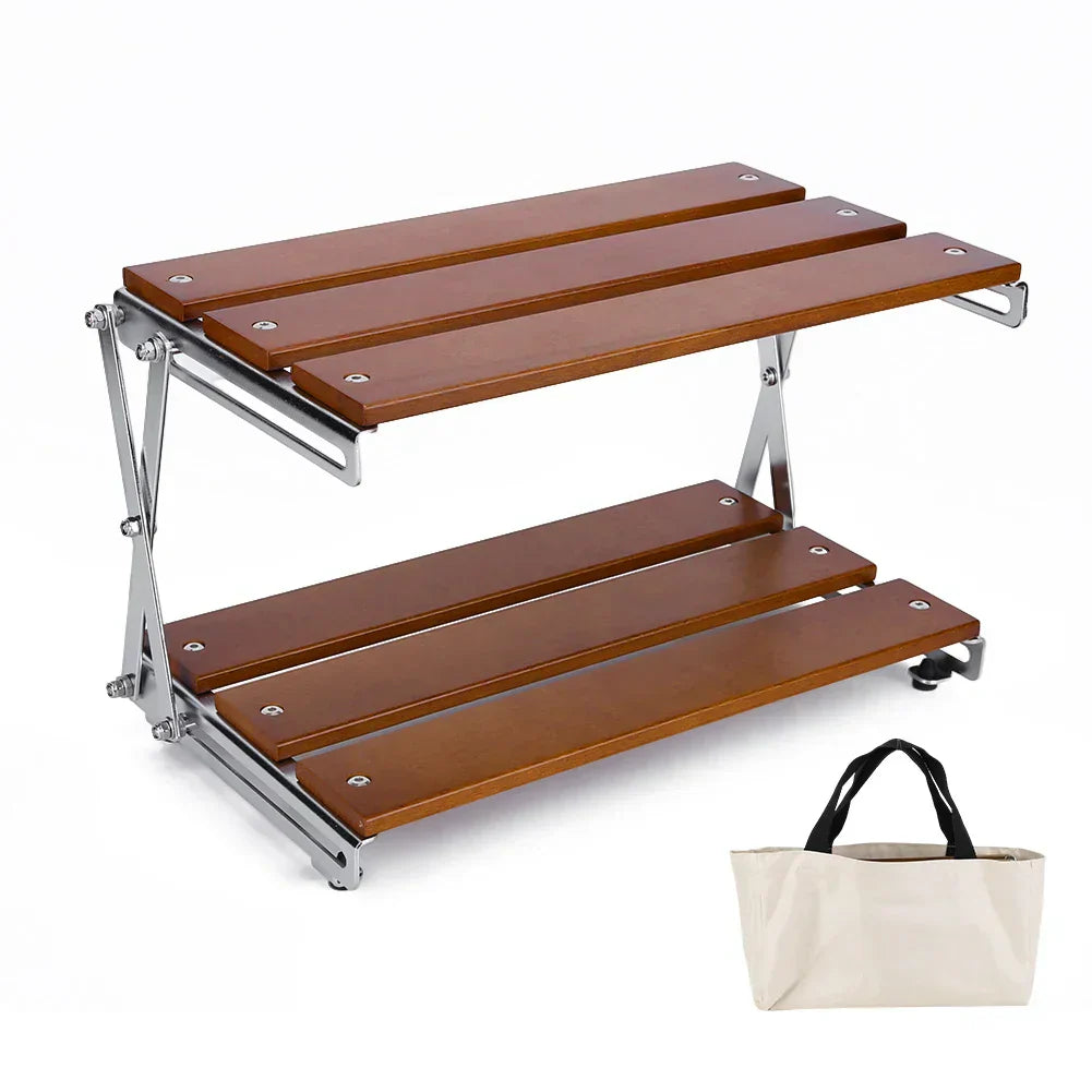 Exquisite Multifunctional Folding Camping Rack