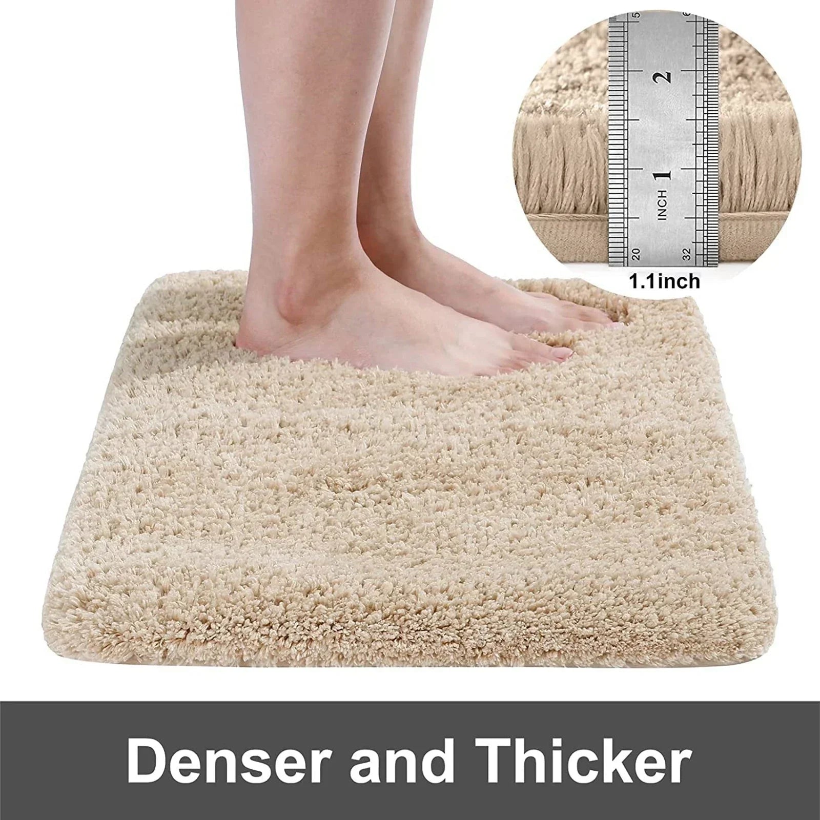 NNEOBA Luxuriously Soft, Absorbent, Non-Slip Rug for a Stylish Bathroom Retreat