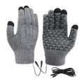 USB Heated Touchscreen Winter Cycling Gloves-0