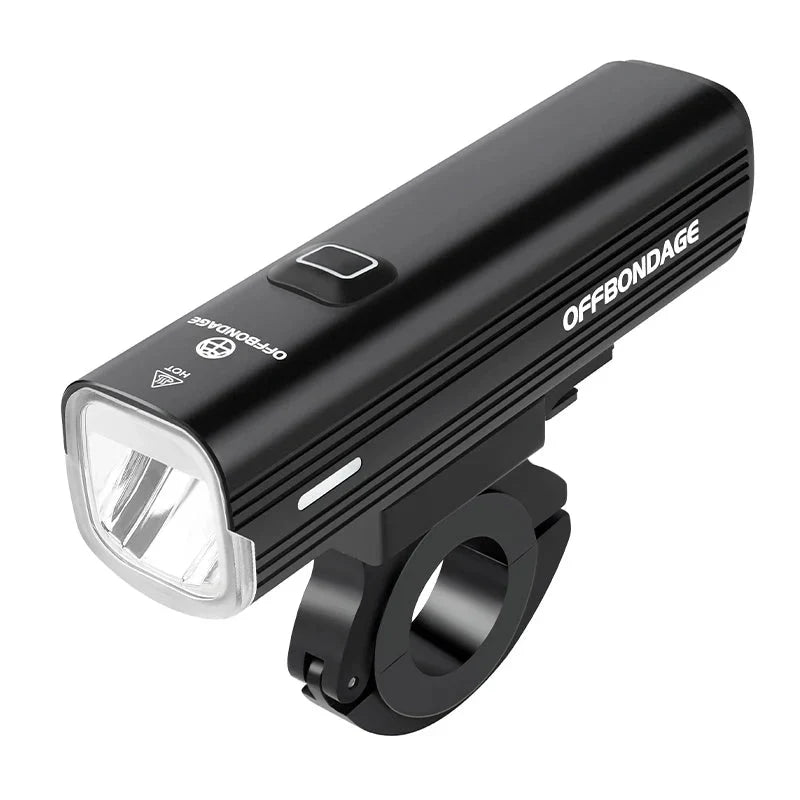 1000 Lumen USB Rechargeable Bike Front Light 3 Modes Black-0