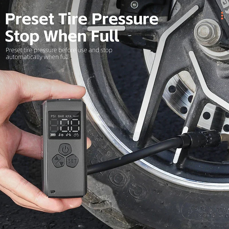 150PSI Mini Electric Bike Pump-2
