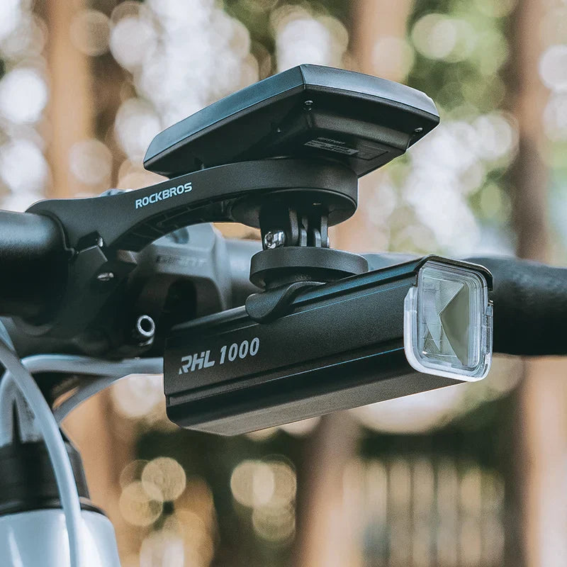 1000LM Bike Light with Battery USB-C Front Lamp Black-2