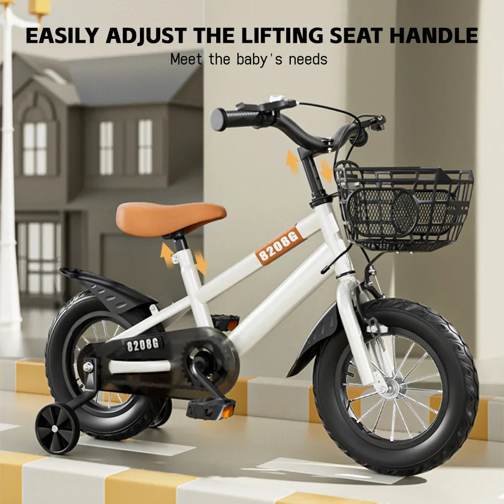 Kids Bike for Girls 3-7 Years with Basket-1
