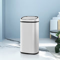 Devanti 58L Motion Sensor Bin Rubbish Automatic White-0