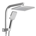 Cefito 8'' Rain Shower Head Set Handheld Square High Pressure Chrome-0