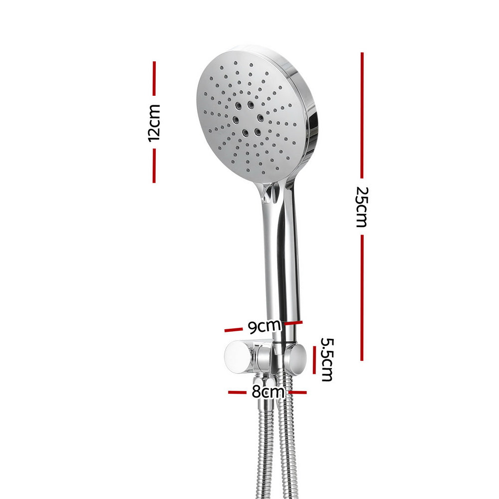 NNEDSZ Handheld Shower Head Holder 4.7'' High Pressure Silver