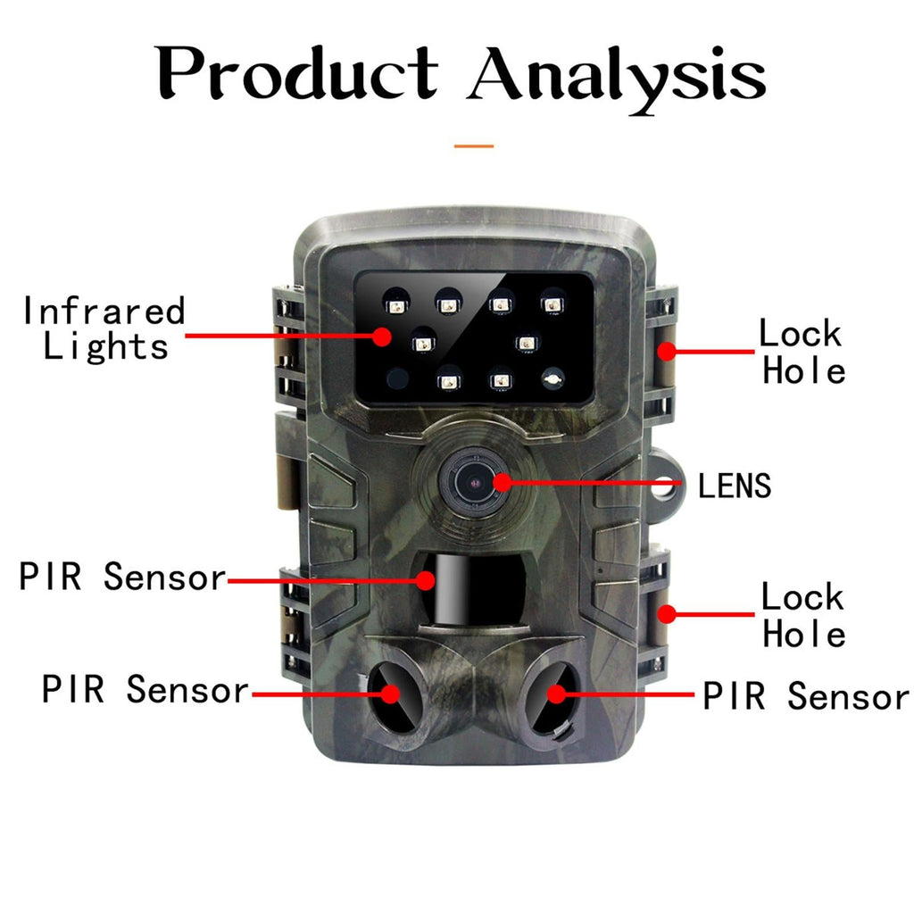 NNEIDS 1080P Wildlife Hunting Camera With Night Vision For Outdoor Tracking