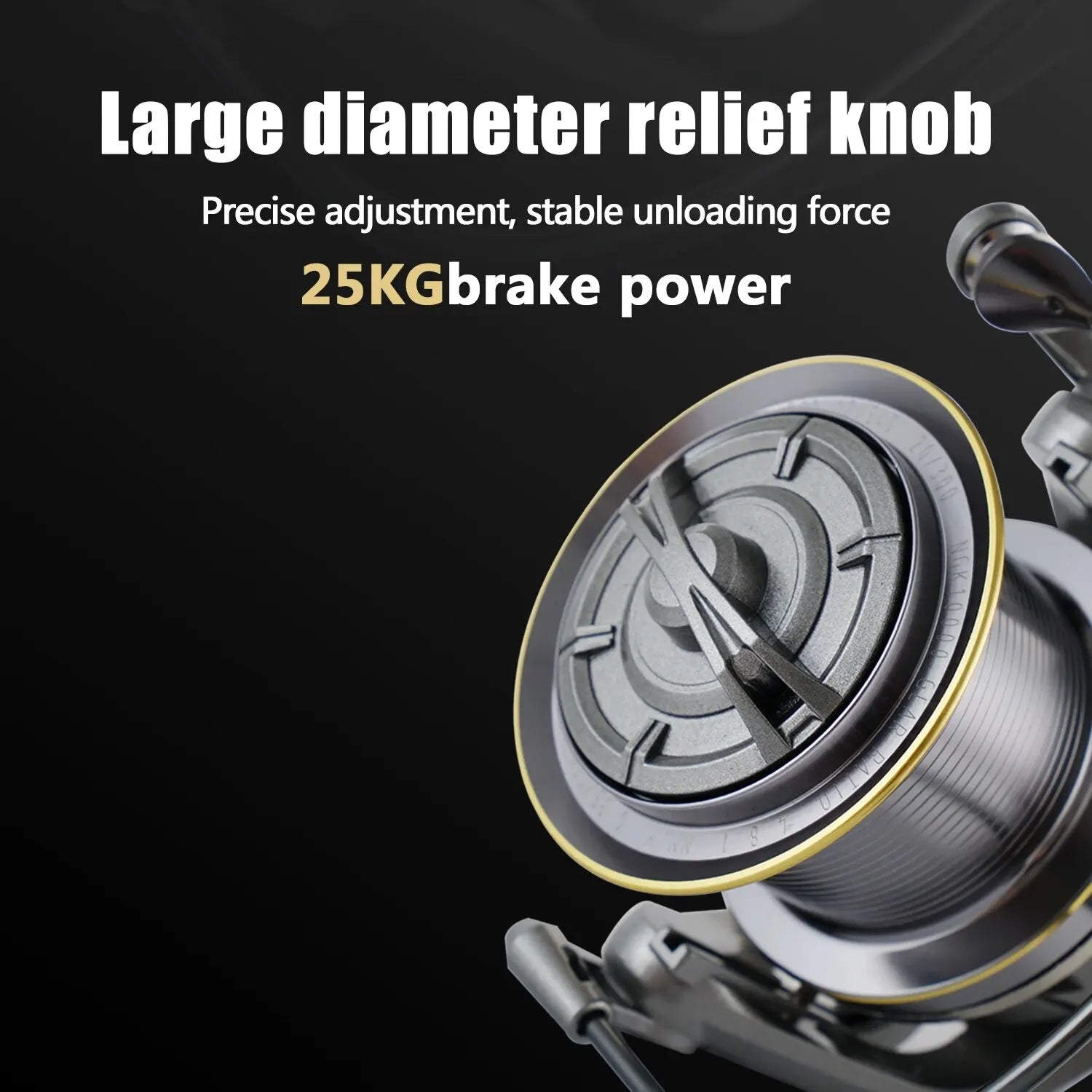 Spinning Fishing Reel 25KG Max Drag 10000 Series Silver-4