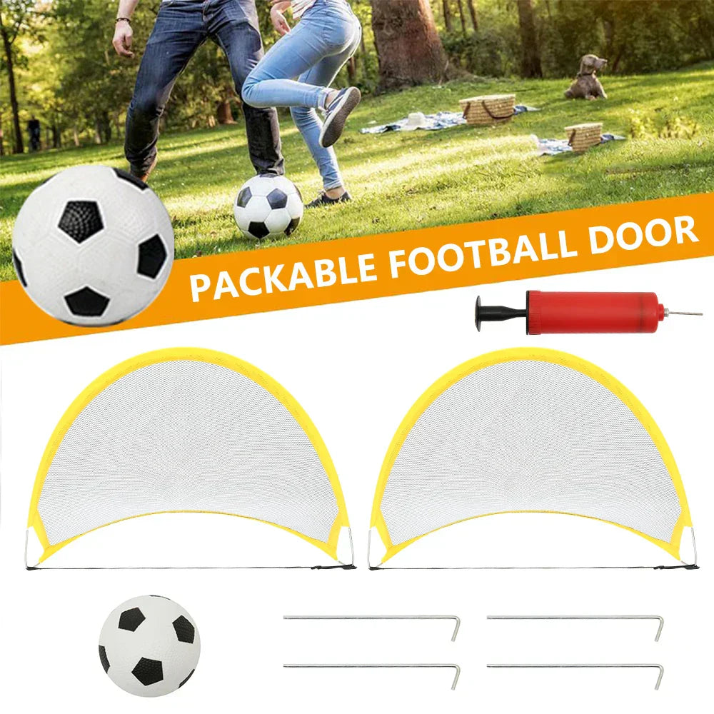 Foldable Training Goal Net Kit for Kids-2