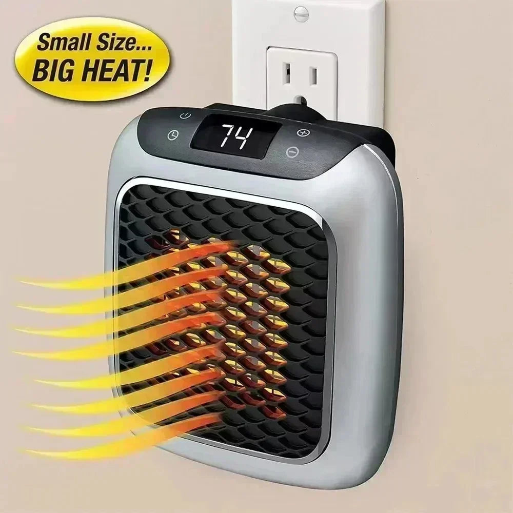 NNEOBA Wall Mounted Mini Bathroom Heater with Remote